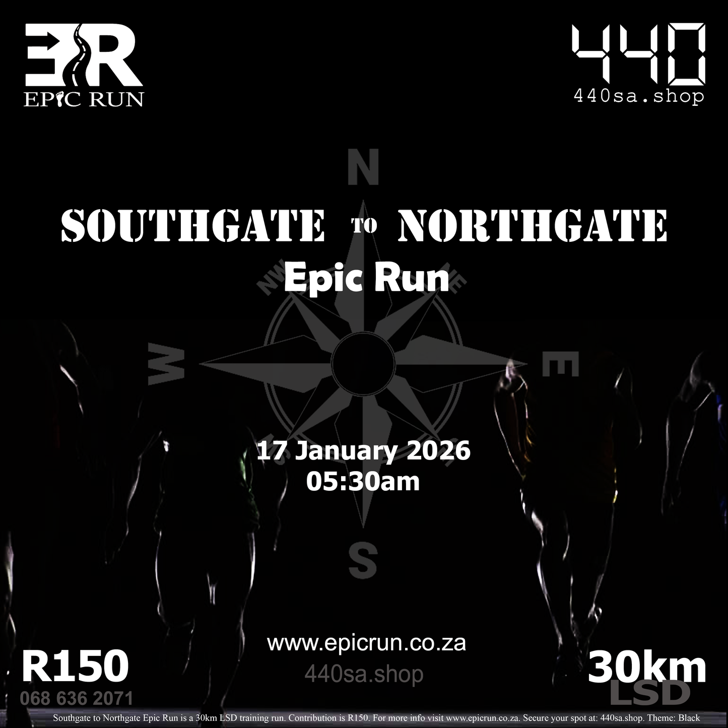 Southgate to Northgate Epic Run